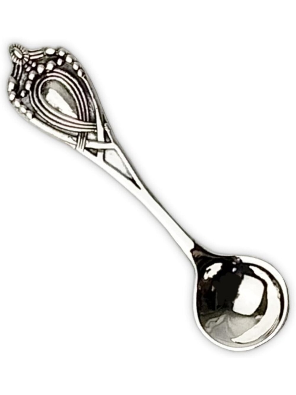 Mini Sterling Silver Spoon | Celtic Handle Small Novelty Utensil | 2